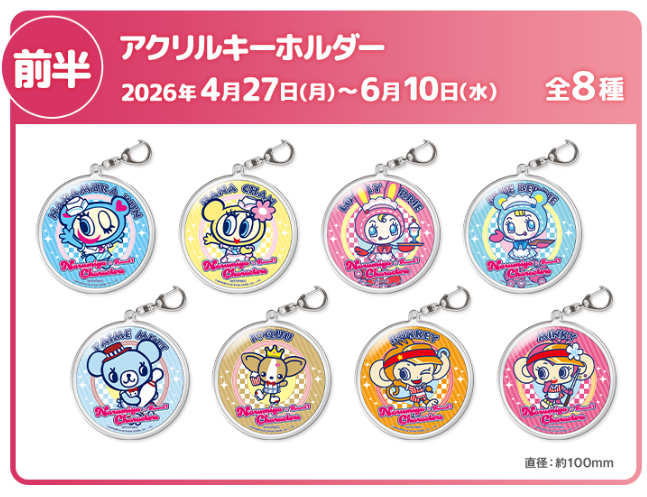 ナルミヤキャラクターズ×ROUND1 ノベルティ アクリルキーホルダー